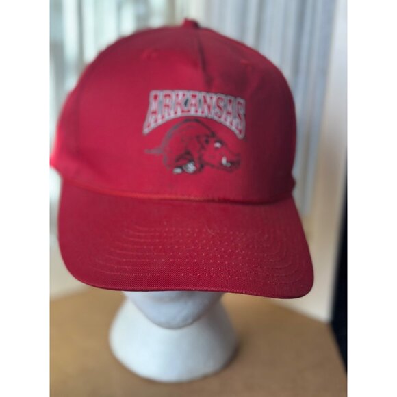 University Arkansas Razorbacks Red Snapback Hat - Picture 9 of 11